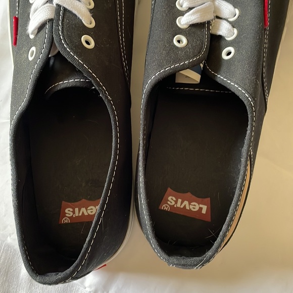 Levi’s men’s black canvas sneakers shoes size 13 BNWT - Picture 6 of 12
